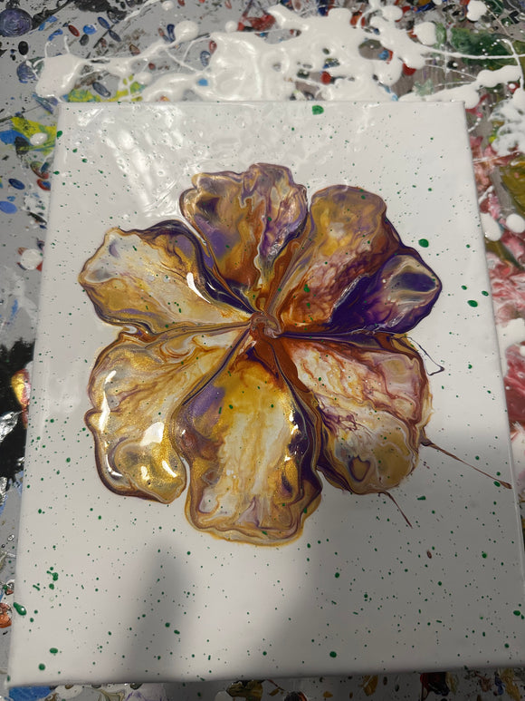 Purple Gold Flower